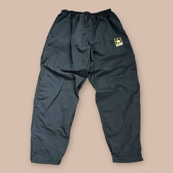 U.S. Army Issued Physical Fitness Pants Mens Large Unisex Black Embroidered - Picture 1 of 8